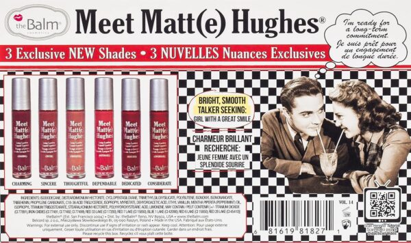 theBalm. Meet Matt(e) Hughes Vol 14 Mini Long-Lasting Liquid Lipsticks, 6 Count