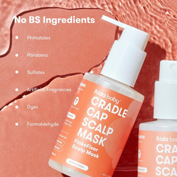 Frida Baby Cradle Cap Treatment, Cradle Cap Shampoo for Babies + Flake Fixer Scalp Spray, Cradle Cap Kit Soothes Baby's Scalp, Prevents Dryness and Flakes