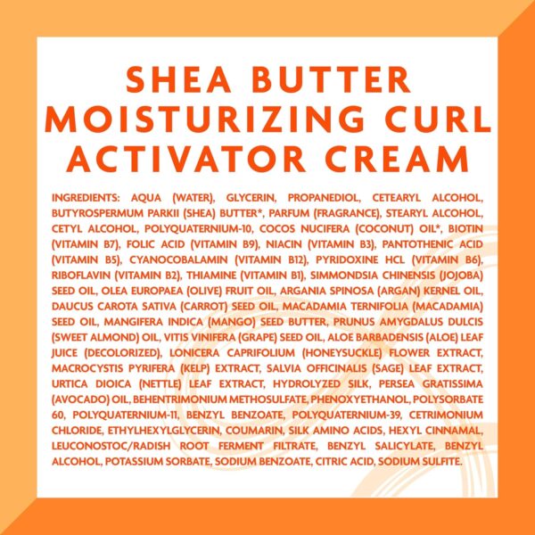 Cantu Moisturizing Curl Activator Cream with Shea Butter for Natural Hair, 12 fl oz