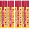 Burt's Bees Lip Balm - Pomegranate, Lip Moisturizer With Responsibly Sourced Beeswax, Tint-Free, Natural Origin Conditioning Treatment, 4 Tubes, 0.15 oz.
