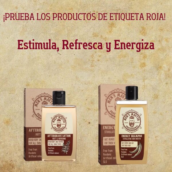 Soothing Aftershave Lotion"Rosemary and Pepper" Cosmetics for Men, Parabens FREE, 120 ml of Men's Master