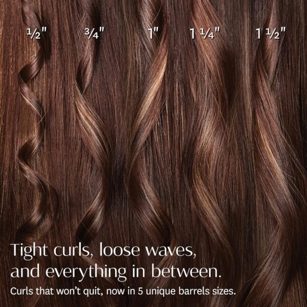 T3 SinglePass Curl Professional Curling Iron Custom Blend Ceramic Long Barrel Curling and Wave Iron with Adjustable Heat Settings for Shiny Smooth Curls and Waves