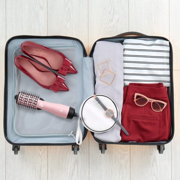 INFINITIPRO BY CONAIR The Knot Dr. All-in-One Travel Friendly Oval Dryer Brush, Hair Dryer & Volumizer, Hot Air Brush