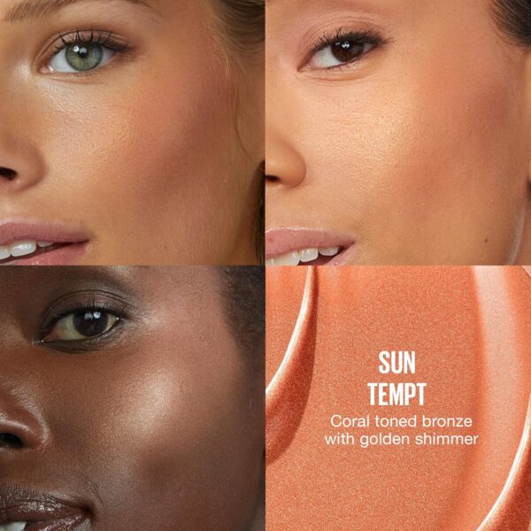 Maybelline Sunkisser Multi-Use Liquid Blush and Bronzer, Blendable, Longwear, Glowy Make Up, Sun Tempt, 1 Count