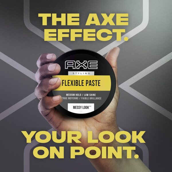 AXE Styling Flexible Hair Paste Urban Messy Look 2 Count for An Instant Texture Boost Hair Styling Made Easy 2.64 oz