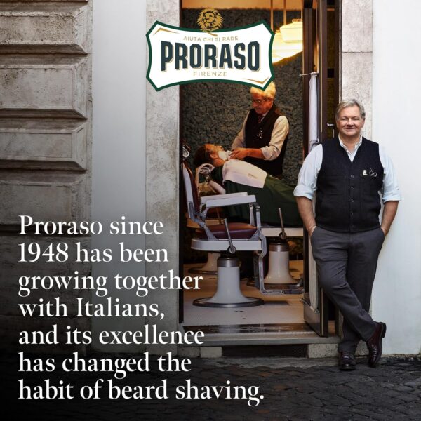 Proraso Pre-Shave Conditioning Cream for Men, Sensitive Skin Formula with Oatmeal and Green Tea, 3.6 Ounce (Pack of 1)