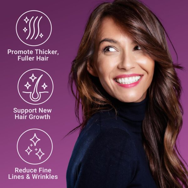 Force Factor Hair Growth Accelerator Capsules, Hair Growth Vitamins for Women & Men with Clinically Proven Lustriva & Biotin to Support Healthy Hair, Reduce Fine Lines & Wrinkles, 90 Capsules