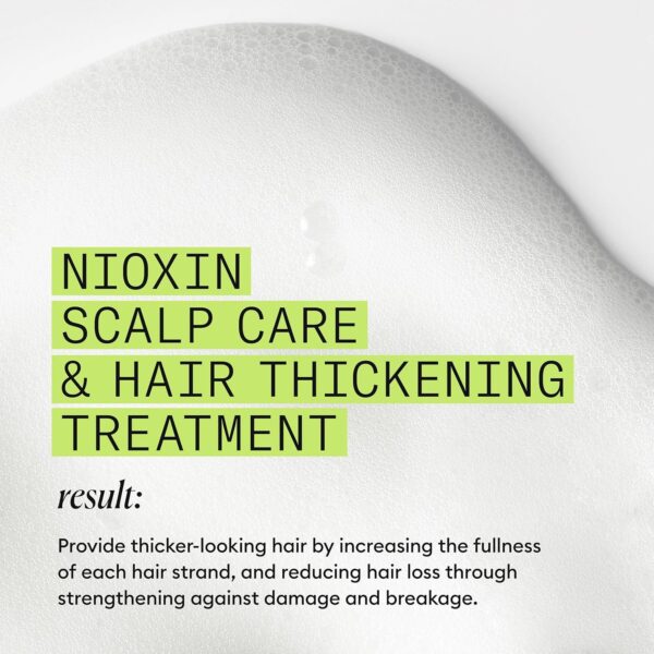 Nioxin System 2 Scalp Care + Hair Thickening Leave-In Treatment | For Natural Hair with Progressed Thinning | Boost Hair Density & Strengthen Against Breakage with Niacinamide & Biotin