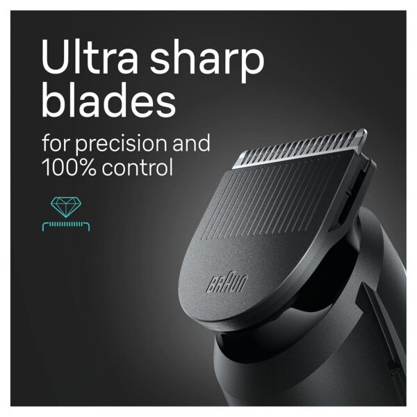 Braun All-in-One Style Kit Series 3 3460, 6-in-1 Trimmer for Men with Beard Trimmer, Ear & Nose Trimmer, Hair Clippers & More, Ultra-Sharp Blade, 40 Length Settings, Washable