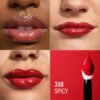 Rimmel Thrill Seeker Lip Latex, 350 Spicy, Liquid Lipstick, Lipgloss, Lip Colour, Hyaluronic Lipstick, Lip Stain, Smooth Shine, Hydration, Hyaluronic Acid, Vitamin E, Aloe Vera, 0.2oz